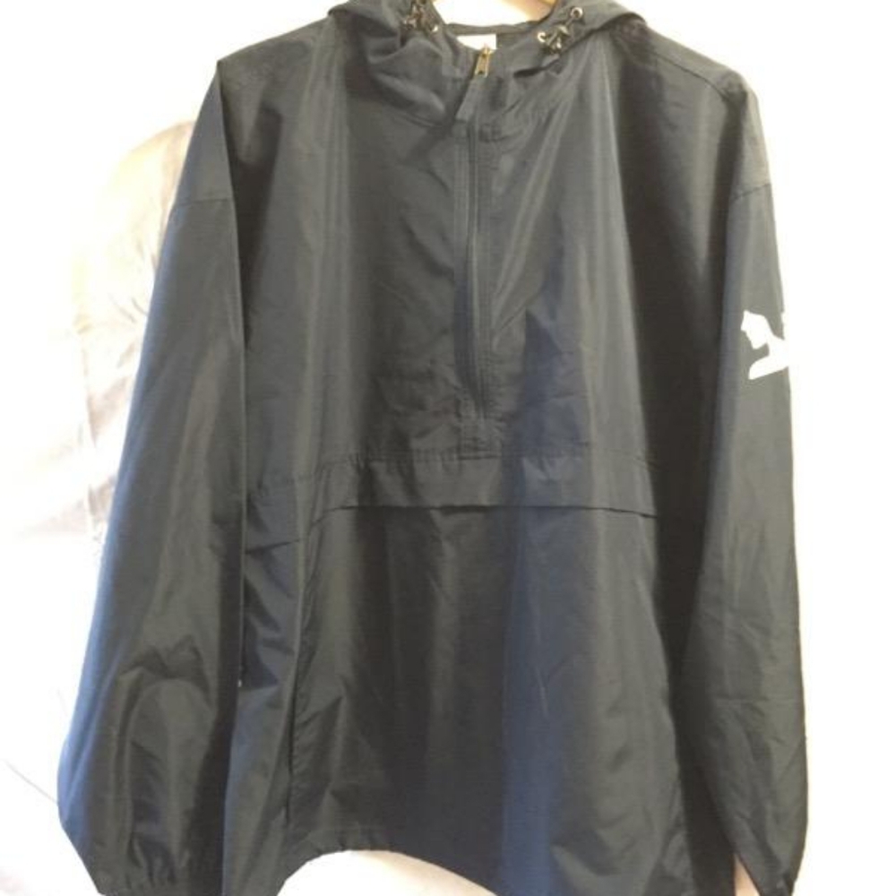 Athletic windbreaker.
